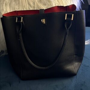 Elegant Black and Red Women's Tote Bag